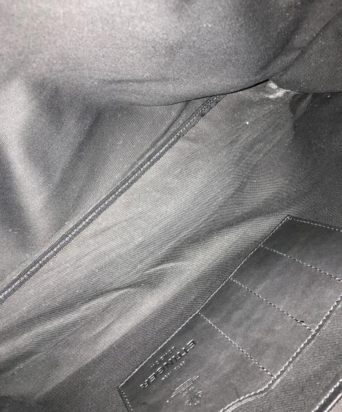 ETTINGER（エッティンガー）ETTINGER (エッティンガー) キャンバスレザービジネスバッグ ネイビーの古着・服飾アイテム