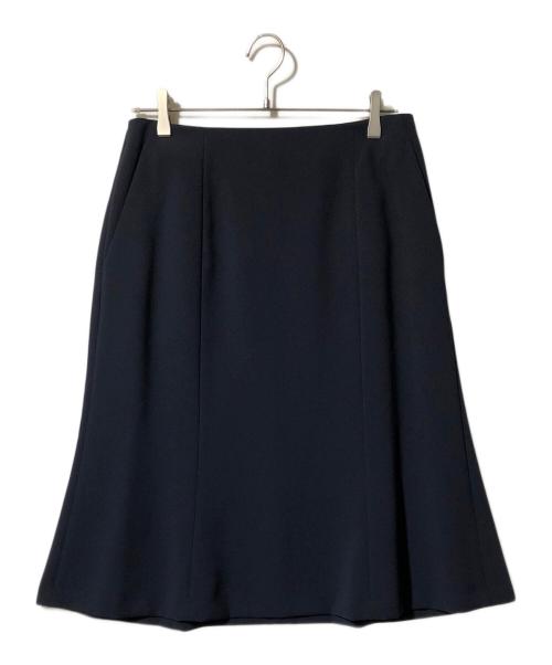 23区（ニジュウサンク）23区 (ニジュウサンク) トリアセダブルジョーゼット スカート ネイビー サイズ:44 未使用品の古着・服飾アイテム