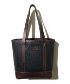 CORONADO LEATHERコロナド・レザー）の古着「アメリカンバイソン トートバッグ」｜ブラック