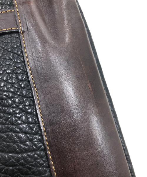 CORONADO LEATHER（コロナド・レザー）coronado leather (コロナド・レザー) アメリカンバイソン トートバッグ ブラックの古着・服飾アイテム