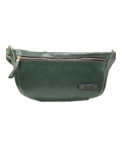 Herz（ヘルツ）Herz (ヘルツ) 立体マチボトルバッグ グリーンの古着・服飾アイテム