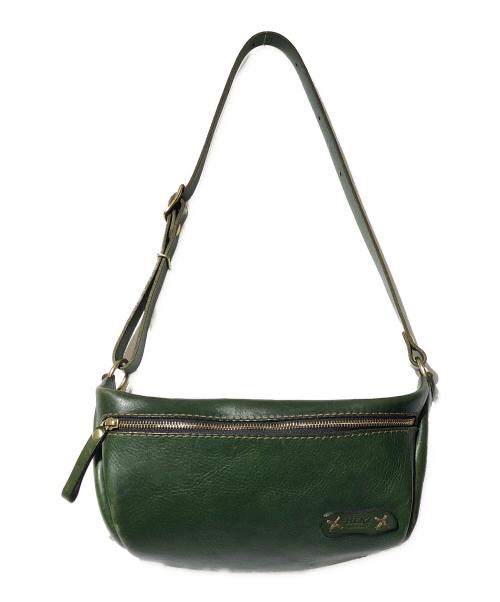 Herz（ヘルツ）Herz (ヘルツ) 立体マチボトルバッグ グリーンの古着・服飾アイテム