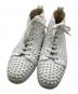 Christian Louboutin（クリスチャン・ルブタン）の古着「louis spikes/ルイスフラット スタッズスニーカー」｜ホワイト