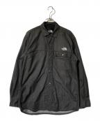 THE NORTH FACEザ ノース フェイス）の古着「L/S NYLON DENIM NUPTSE SHIRT」｜グレー