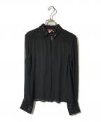 MaxMaraマックスマーラ）の古着「シアーブラウス」｜ブラック