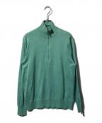 BROOKS BROTHERSブルックスブラザーズ）の古着「ハーフジップニット/ハイネックニット」｜グリーン