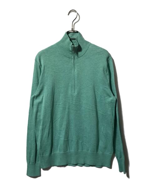 BROOKS BROTHERS（ブルックスブラザーズ）BROOKS BROTHERS (ブルックスブラザーズ) ハーフジップニット/ハイネックニット グリーン サイズ:Sの古着・服飾アイテム