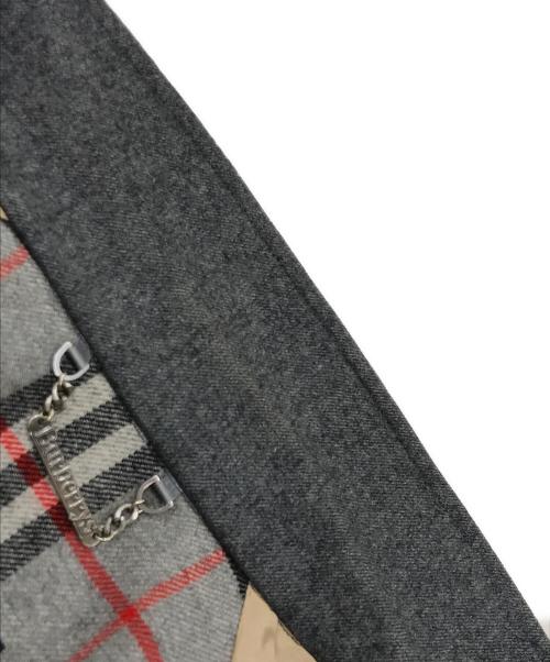 Burberry's（バーバリー）Burberry's (バーバリーズ) 裏ノヴァチェックスタンドカラーブルゾン グレー サイズ:Lの古着・服飾アイテム