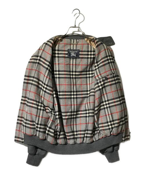 Burberry's（バーバリー）Burberry's (バーバリーズ) 裏ノヴァチェックスタンドカラーブルゾン グレー サイズ:Lの古着・服飾アイテム