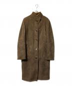 LOEWEロエベ）の古着「ラムレザームートンミドルジャケット」｜ブラウン