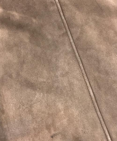 LOEWE（ロエベ）LOEWE (ロエベ) ラムレザームートンミドルジャケット ブラウン サイズ:38の古着・服飾アイテム