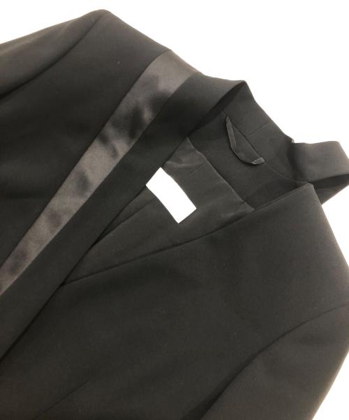 'S Max Mara（エスマックスマーラ）'S Max Mara (エスマックスマーラ) カラータイノーカラージャケット ブラック サイズ:38の古着・服飾アイテム