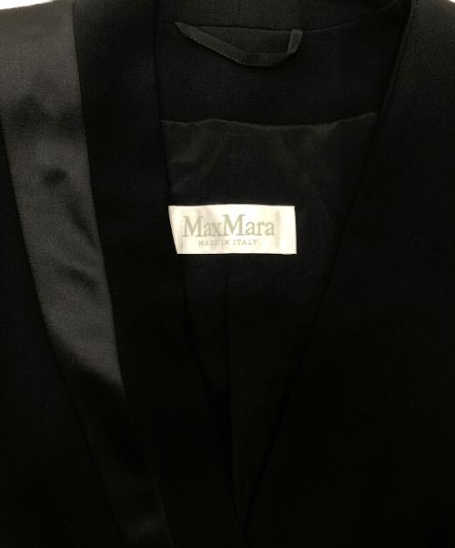 'S Max Mara（エスマックスマーラ）'S Max Mara (エスマックスマーラ) カラータイノーカラージャケット ブラック サイズ:38の古着・服飾アイテム