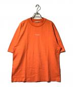 Acne studiosアクネ ストゥディオス）の古着「リバースロゴプリントTシャツ」｜オレンジ