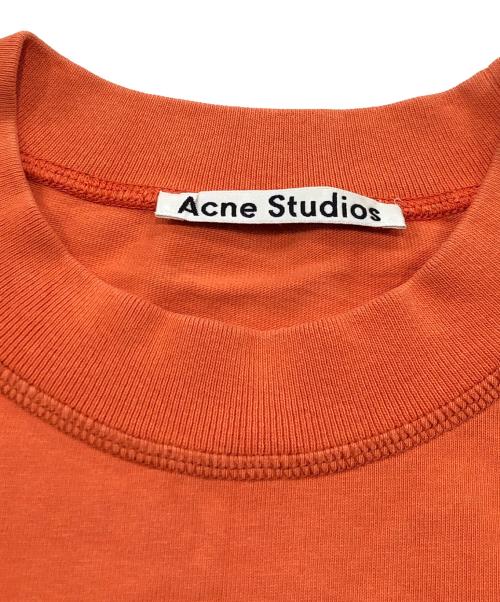 Acne studios（アクネ ストゥディオス）Acne studios (アクネ ストゥディオス) リバースロゴプリントTシャツ オレンジ サイズ:Sの古着・服飾アイテム