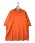 Acne studios（アクネ ストゥディオス）の古着「リバースロゴプリントTシャツ」｜オレンジ