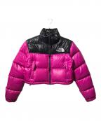 THE NORTH FACEザ ノース フェイス）の古着「W NUPTSE SHORT JACKET」｜ブラック×ショッキングピンク