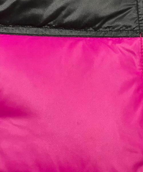 THE NORTH FACE（ザ ノース フェイス）THE NORTH FACE (ザ ノース フェイス) W NUPTSE SHORT JACKET ブラック×ショッキングピンク サイズ:XSの古着・服飾アイテム