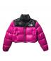 THE NORTH FACE（ザ ノース フェイス）の古着「W NUPTSE SHORT JACKET」｜ブラック×ショッキングピンク