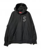 SUPREMEシュプリーム）の古着「S logo Hooded Sweatshirt(エス　ロゴ　フーデッド　スウェットシャツ)」｜ブラック