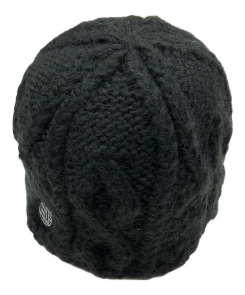 stussy（ステューシー）stussy (ステューシー) Cable Knit Skullcap（ケーブルニット　スカルキャップ） ブラックの古着・服飾アイテム