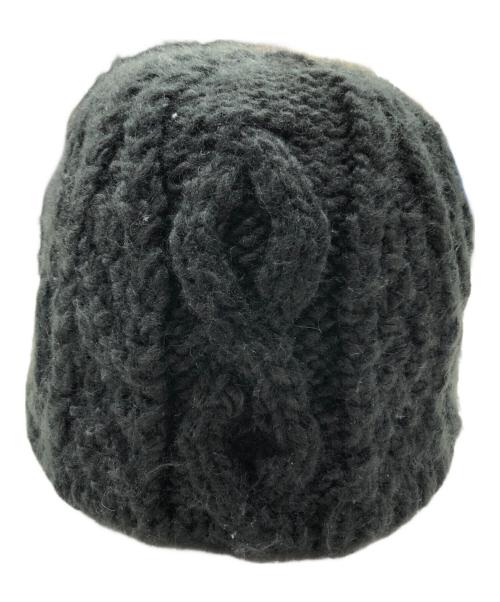 stussy（ステューシー）stussy (ステューシー) Cable Knit Skullcap（ケーブルニット　スカルキャップ） ブラックの古着・服飾アイテム