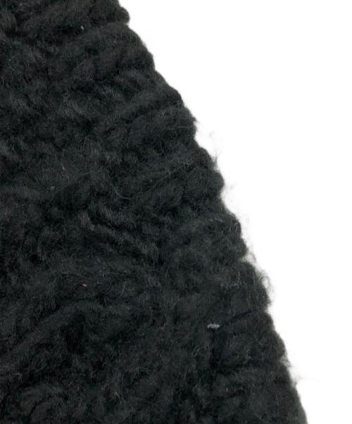 stussy（ステューシー）stussy (ステューシー) Cable Knit Skullcap（ケーブルニット　スカルキャップ） ブラックの古着・服飾アイテム