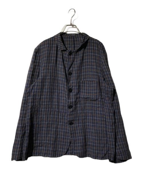 GEOFFREY B SMALL（ジェフリービースモール）GEOFFREY B SMALL (ジェフリービースモール) ワーキングスリーブジャケット ベージュ×ネイビー サイズ:Lの古着・服飾アイテム