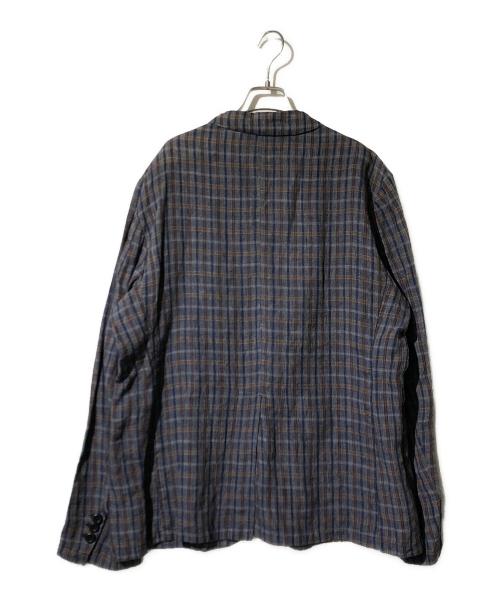 GEOFFREY B SMALL（ジェフリービースモール）GEOFFREY B SMALL (ジェフリービースモール) ワーキングスリーブジャケット ベージュ×ネイビー サイズ:Lの古着・服飾アイテム