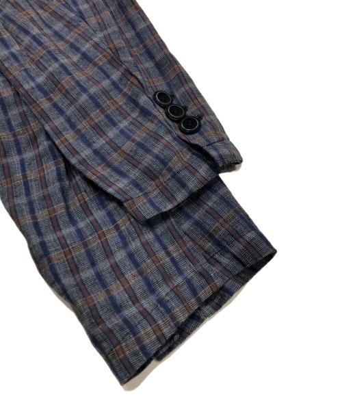 GEOFFREY B SMALL（ジェフリービースモール）GEOFFREY B SMALL (ジェフリービースモール) ワーキングスリーブジャケット ベージュ×ネイビー サイズ:Lの古着・服飾アイテム