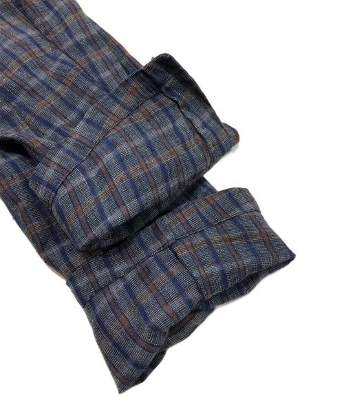 GEOFFREY B SMALL（ジェフリービースモール）GEOFFREY B SMALL (ジェフリービースモール) ワーキングスリーブジャケット ベージュ×ネイビー サイズ:Lの古着・服飾アイテム