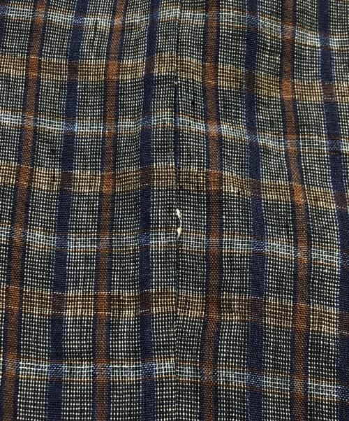 GEOFFREY B SMALL（ジェフリービースモール）GEOFFREY B SMALL (ジェフリービースモール) ワーキングスリーブジャケット ベージュ×ネイビー サイズ:Lの古着・服飾アイテム