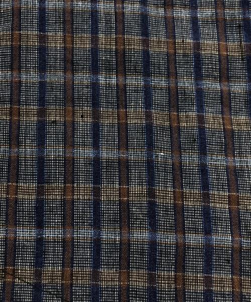 GEOFFREY B SMALL（ジェフリービースモール）GEOFFREY B SMALL (ジェフリービースモール) ワーキングスリーブジャケット ベージュ×ネイビー サイズ:Lの古着・服飾アイテム