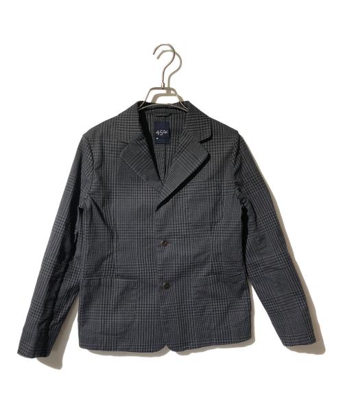 45R（フォーティファイブ・アール）45R (フォーティファイブ・アール) ダブルクロスストレッチシャツジャケット ブラック サイズ:Freeの古着・服飾アイテム