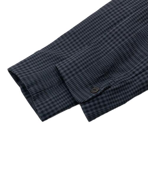 45R（フォーティファイブ・アール）45R (フォーティファイブ・アール) ダブルクロスストレッチシャツジャケット ブラック サイズ:Freeの古着・服飾アイテム