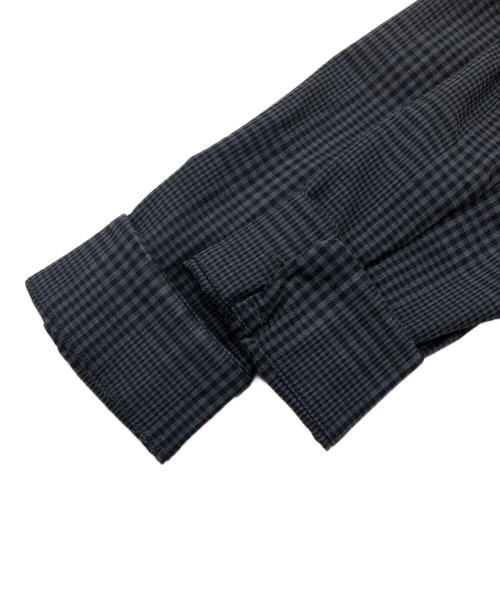 45R（フォーティファイブ・アール）45R (フォーティファイブ・アール) ダブルクロスストレッチシャツジャケット ブラック サイズ:Freeの古着・服飾アイテム