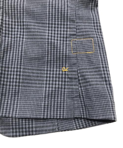 45R（フォーティファイブ・アール）45R (フォーティファイブ・アール) ダブルクロスストレッチシャツジャケット ブラック サイズ:Freeの古着・服飾アイテム