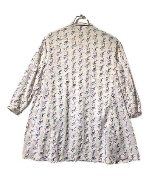 45R（フォーティファイブ・アール）45R (フォーティファイブ・アール) フラワープリントコットンワンピース ホワイト サイズ:1の古着・服飾アイテム