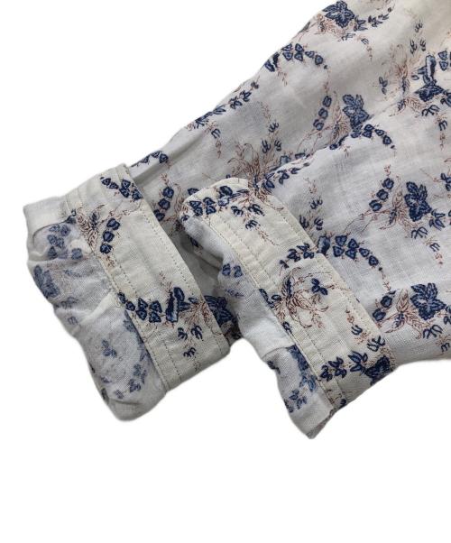 45R（フォーティファイブ・アール）45R (フォーティファイブ・アール) フラワープリントコットンワンピース ホワイト サイズ:1の古着・服飾アイテム