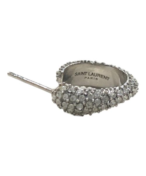 Saint Laurent Paris（サンローランパリ）Saint Laurent Paris (サンローランパリ) アシンメトリーフープピアス シルバーの古着・服飾アイテム