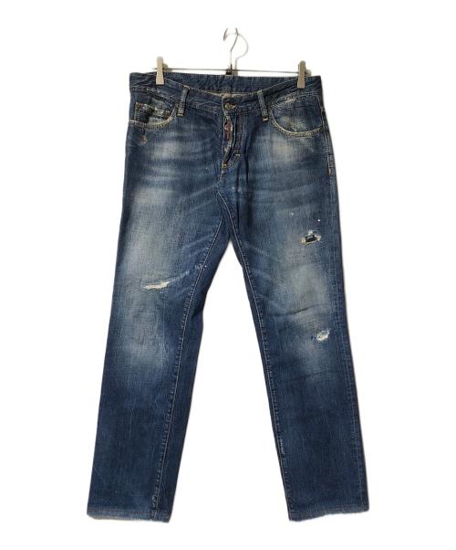 DSQUARED2（ディースクエアード）DSQUARED2 (ディースクエアード) デニムパンツ インディゴ サイズ:48の古着・服飾アイテム