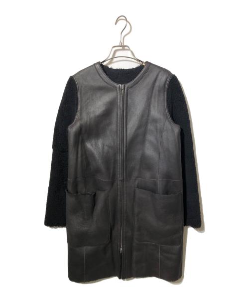 DES PRES（デ プレ）DES PRES (デ プレ) リバーシブルムートンボアコート ブラック サイズ:1の古着・服飾アイテム