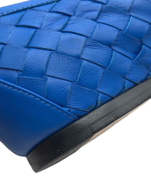 BOTTEGA VENETA（ボッテガベネタ）BOTTEGA VENETA (ボッテガベネタ) イントレチャートパンプス ブルー サイズ:35の古着・服飾アイテム