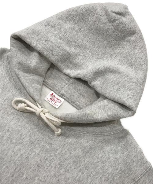Champion REVERSE WEAVE（チャンピオン リバース ウィーブ）Champion REVERSE WEAVE (チャンピオン リバース ウィーブ) リバースウィーブ フーデッド スウェット グレー サイズ:Ｍの古着・服飾アイテム