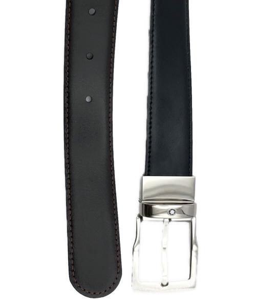 MONTBLANC（モンブラン）MONTBLANC (モンブラン) リバーシブルレザーベルト ブラック×ブラウンの古着・服飾アイテム