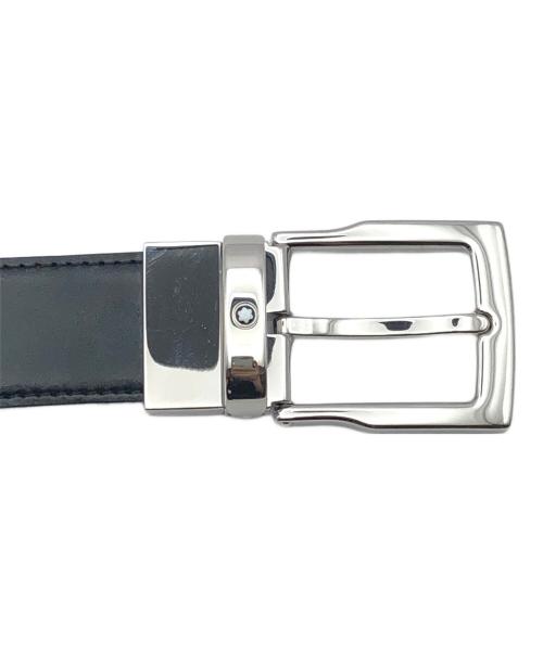 MONTBLANC（モンブラン）MONTBLANC (モンブラン) リバーシブルレザーベルト ブラック×ブラウンの古着・服飾アイテム