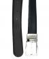 MONTBLANC (モンブラン) リバーシブルレザーベルト ブラック×ブラウン：12000円