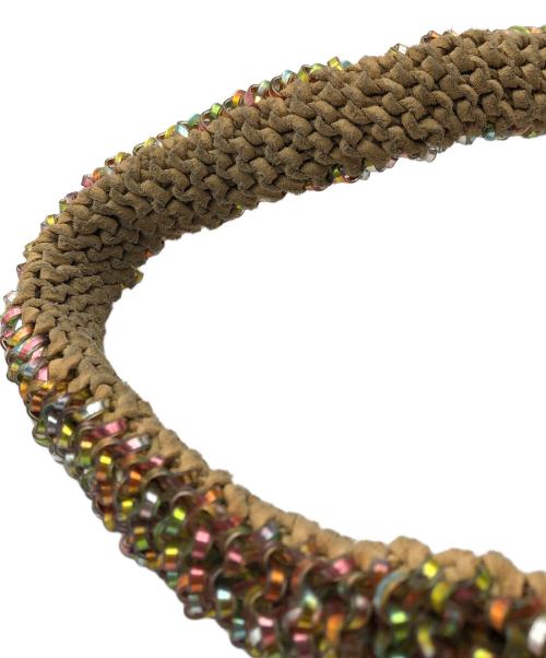 ANTEPRIMA（アンテプリマ）ANTEPRIMA (アンテプリマ) ターンロックハンドバッグ イエロー×ベージュの古着・服飾アイテム