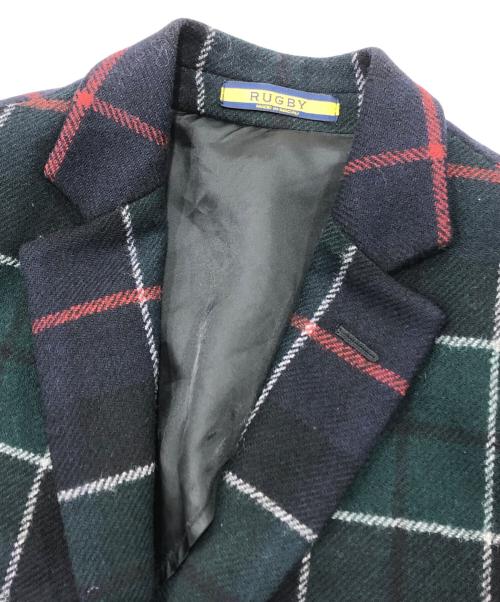 Rugby Ralph Lauren（ラグビーラルフローレン）Rugby Ralph Lauren (ラグビーラルフローレン) タータンチェックテーラードジャケット グリーン サイズ:XSの古着・服飾アイテム