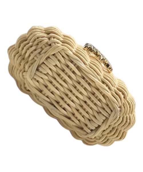 MIU MIU（ミュウミュウ）MIU MIU (ミュウミュウ) ウィッカートリックチャーム ベージュの古着・服飾アイテム